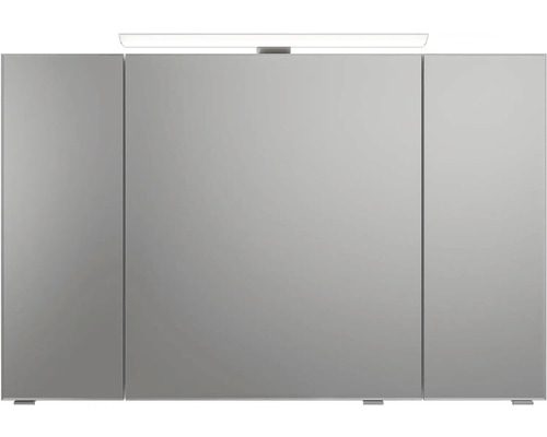 Zrkadlová skrinka s tromi dvierkami a osvetlením