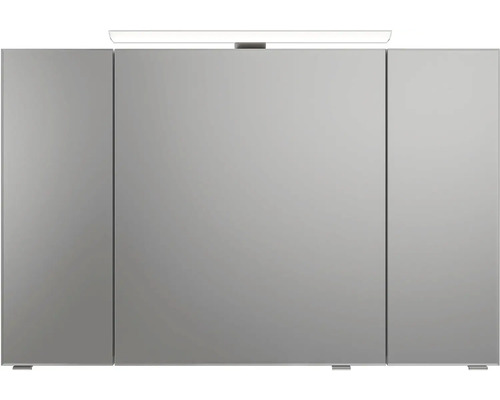 Zrkadlová skrinka s tromi dvierkami a osvetlením