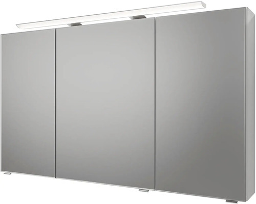 Zrkadlová skrinka s tromi dvierkami a integrovaným osvetlením