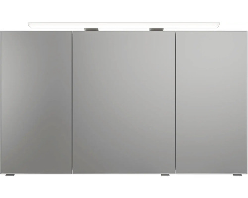 Zrkadlová skrinka s tromi dvierkami a osvetlením