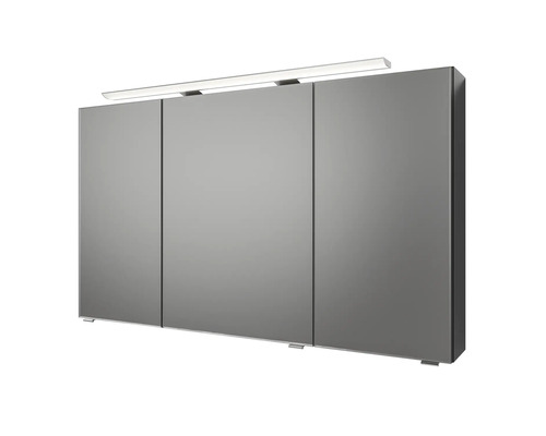 Zrkadlová skrinka s tromi dvierkami a osvetlením