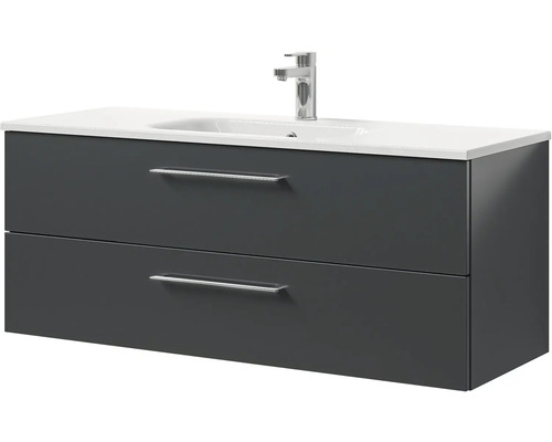 Skrinka pod umývadlo s dvoma zásuvkami a umývadlom na dosku