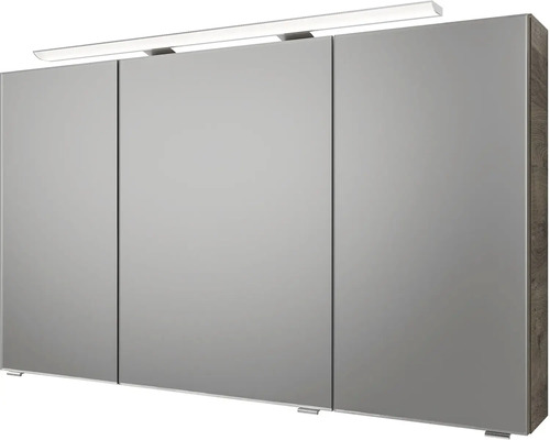 Zrkadlová skrinka s tromi dvierkami a integrovaným osvetlením