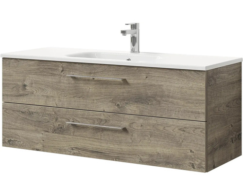 Skrinka pod umývadlo s dvoma zásuvkami, umývadlom a batériou