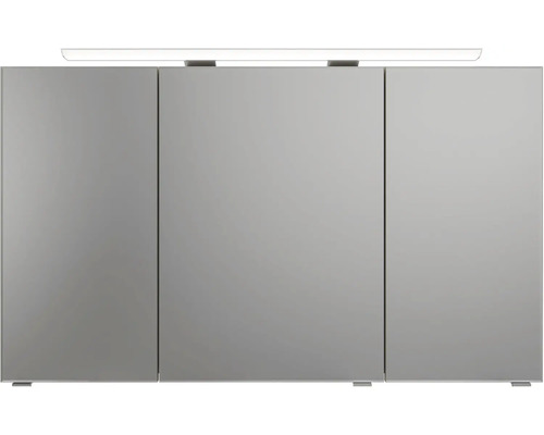 Zrkadlová skrinka s tromi dvierkami a osvetlením