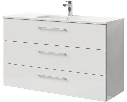 Skrinka pod umývadlo s tromi zásuvkami a umývadlom