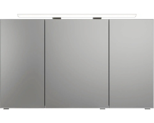 Zrkadlová skrinka s tromi dvierkami a osvetlením