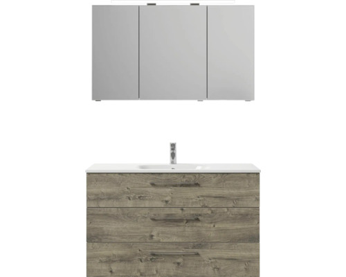 Kúpeľňová umývadlová zostava so zrkadlovou skrinkou