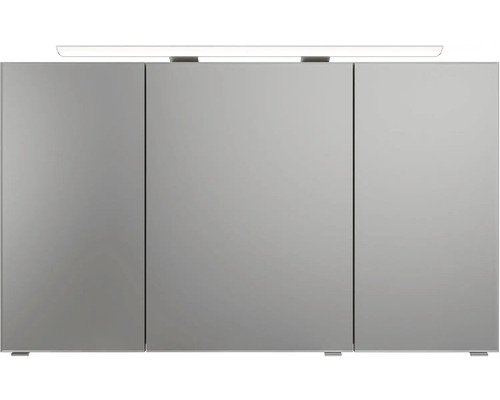 Zrkadlová skrinka s tromi dvierkami a osvetlením