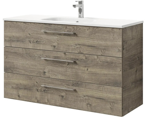 Skrinka pod umývadlo s tromi zásuvkami a umývadlom