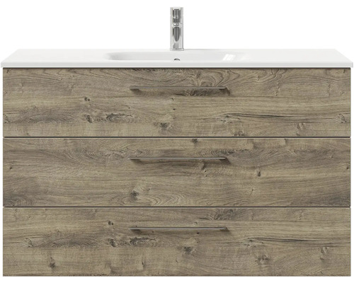 Skrinka pod umývadlo s tromi zásuvkami a umývadlom