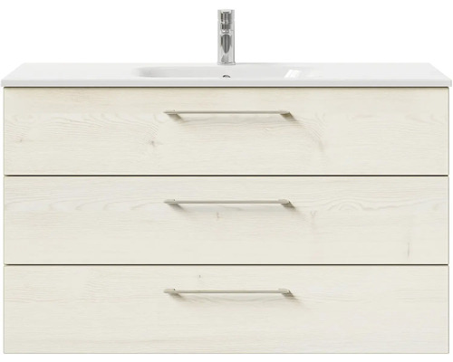 Skrinka pod umývadlo s tromi zásuvkami a umývadlom na dosku