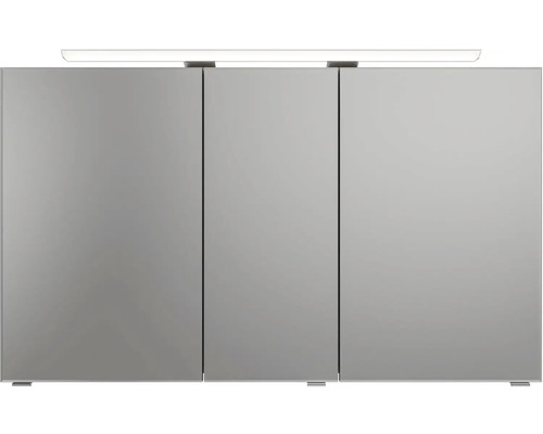 Zrkadlová skrinka s tromi dvierkami a osvetlením