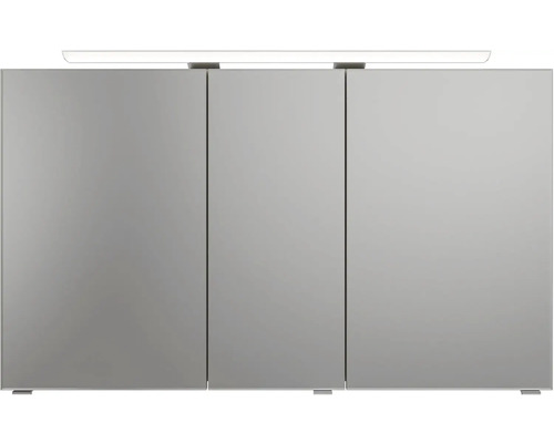 Zrkadlová skrinka s tromi dvierkami a osvetlením