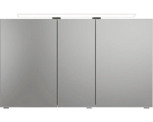 Zrkadlová skrinka s tromi dvierkami a osvetlením