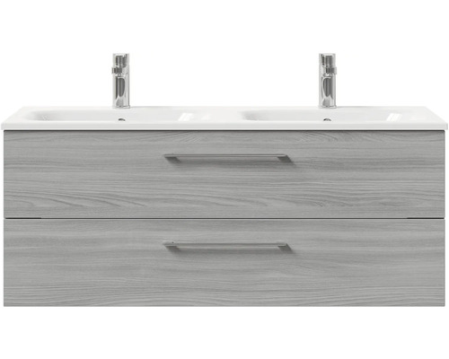 Skrinka pod umývadlo s dvoma zásuvkami a dvojitým umývadlom