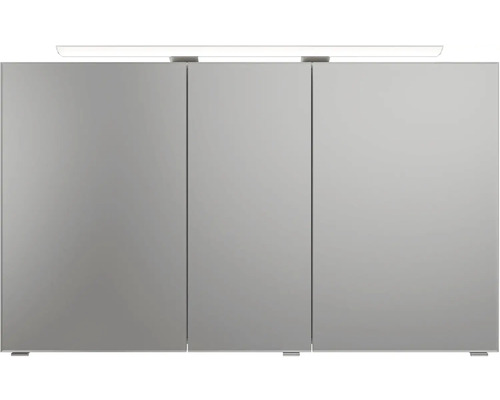 Zrkadlová skrinka s tromi dvierkami a osvetlením