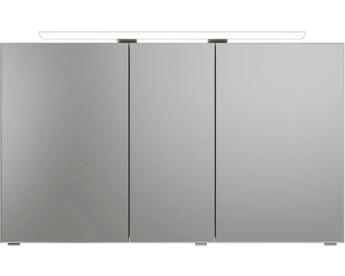 Zrkadlová skrinka s tromi dvierkami a osvetlením