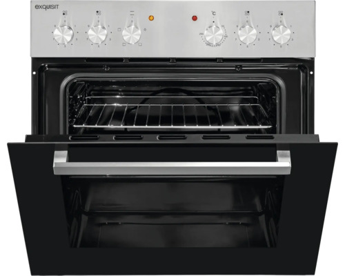 Rúra Exquisit s otvorenými dverami a ovládacími prvkami