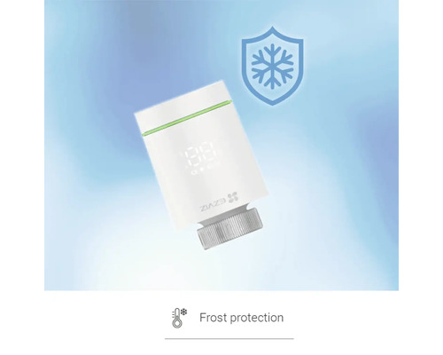 Elektronická termostatická hlavica s ochranou proti zamrznutiu