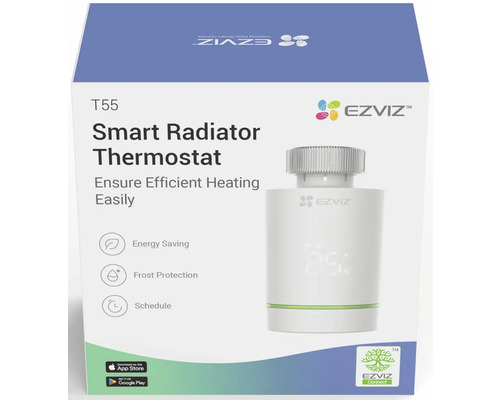 Balenie inteligentnej termostatickej hlavice T55 od spoločnosti EZVIZ