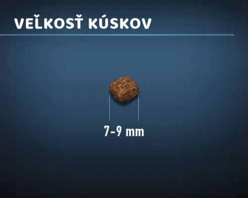 Veľkosť krmiva: 7 až 9 milimetrov