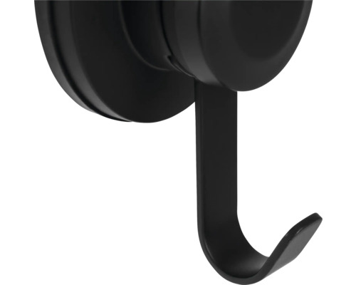 Čierny háčik na uteráky do kúpeľne