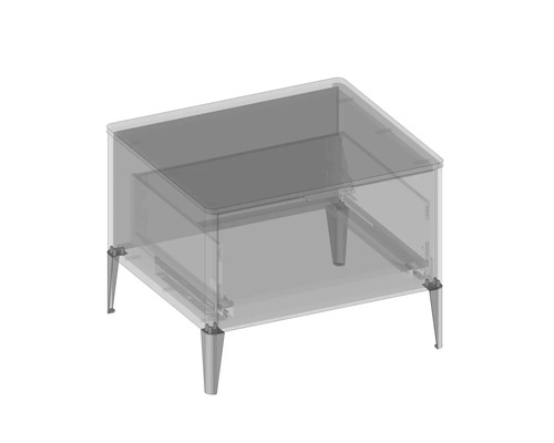 Pohľad na kúpeľňový nábytok s nožičkami