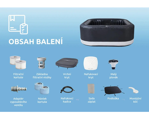 Nafukovacia vírivka MSpa Portland P-PO063 až pre 6 osôb