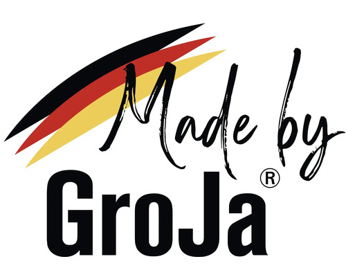 Vyrobené spoločnosťou Groja logo