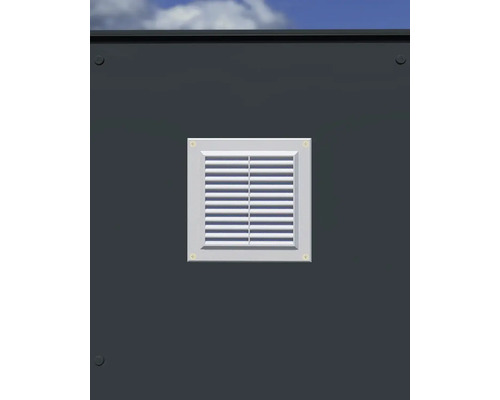 Štvorcová vetracia mriežka s lamelami