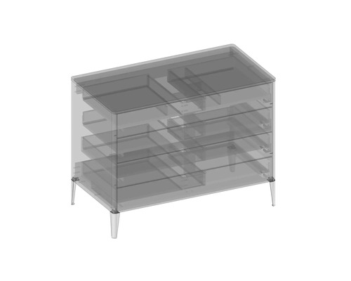 Skrinka pod umývadlo so zásuvkami