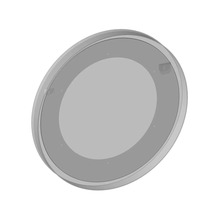 Okrúhle LED zrkadlo do kúpeľne v ráme Devo Lotos 59 x 59 cm IP 44 oceľ LF-LULED59-L09