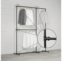 Stojan na šaty s dvoma úrovňami a rúrkovým dizajnom