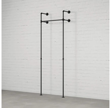 Nástenný vešiak na šaty z kovových rúrok