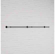 Kovová šatníková tyč na montáž na stenu