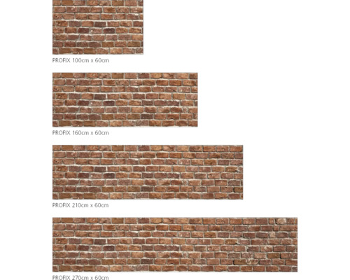 PROFIX tehlové obkladové panely v rôznych veľkostiach