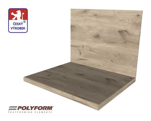 Drevená polica s drevenou štruktúrou