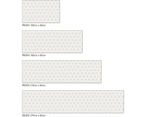 Rôzne veľkosti podložiek Profix s geometrickým vzorom