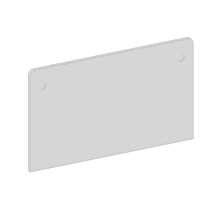 Obdĺžniková stavebná doska s montážnymi otvormi