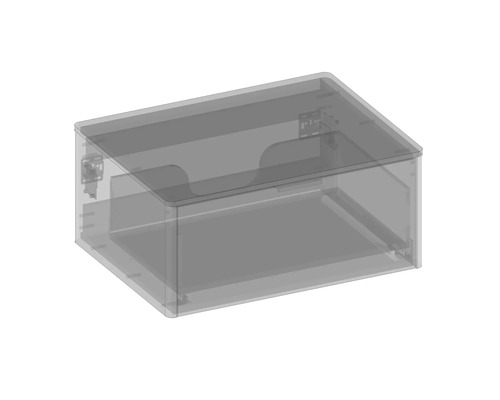 Priehľadný úložný box s vekom