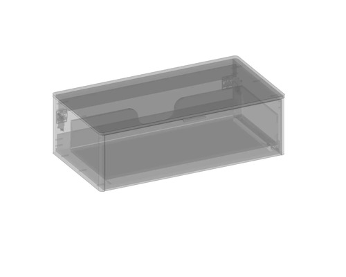 Priehľadný úložný box s vekom