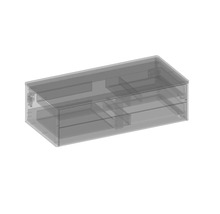 Priehľadný úložný box na uskladnenie vecí