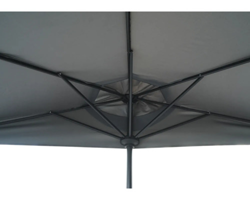 Pohľad zdola na slnečník s rámom