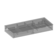 Skrinka pod umývadlo Devo Lotos sivá 120 x 16 x 53 cm