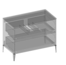 Skrinka pod umývadlo Devo Lotos krémová 100 x 76 x 53 cm