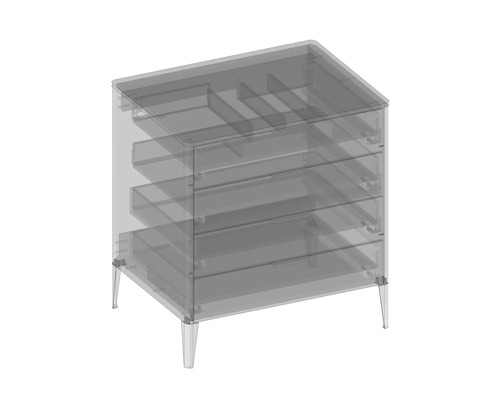 Komoda so štyrmi zásuvkami