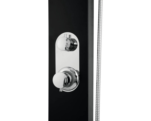 Sprchový panel s regulátormi a sprchovou hadicou