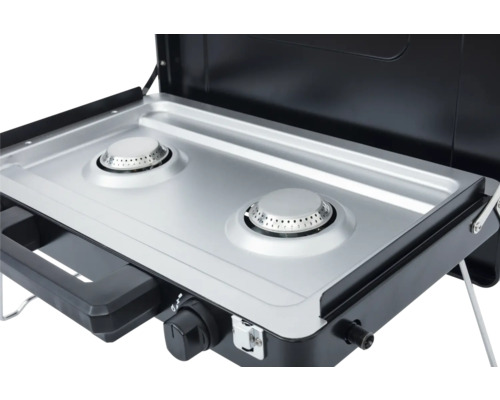 Prenosný plynový varič s dvoma horákmi