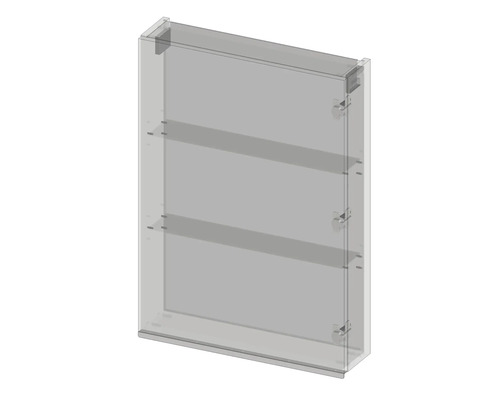 Nástenná sprchová polica s dvoma policami